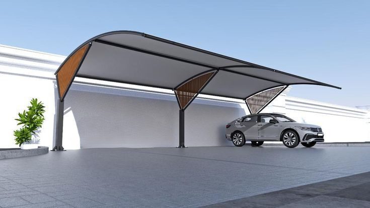 Industrial Steel Sheds at home for car parking