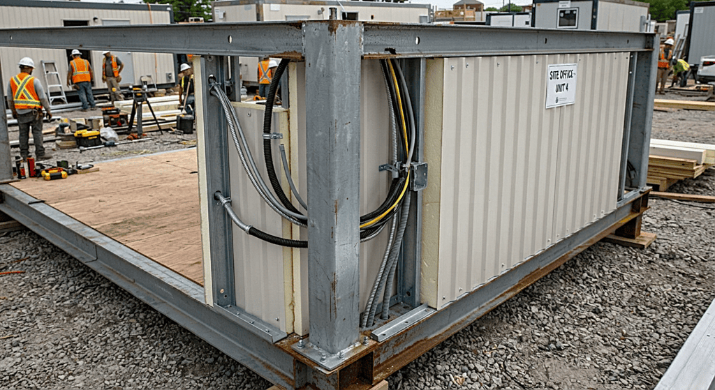 Structural details and premium insulation panels that determine the overall cost of office containers.