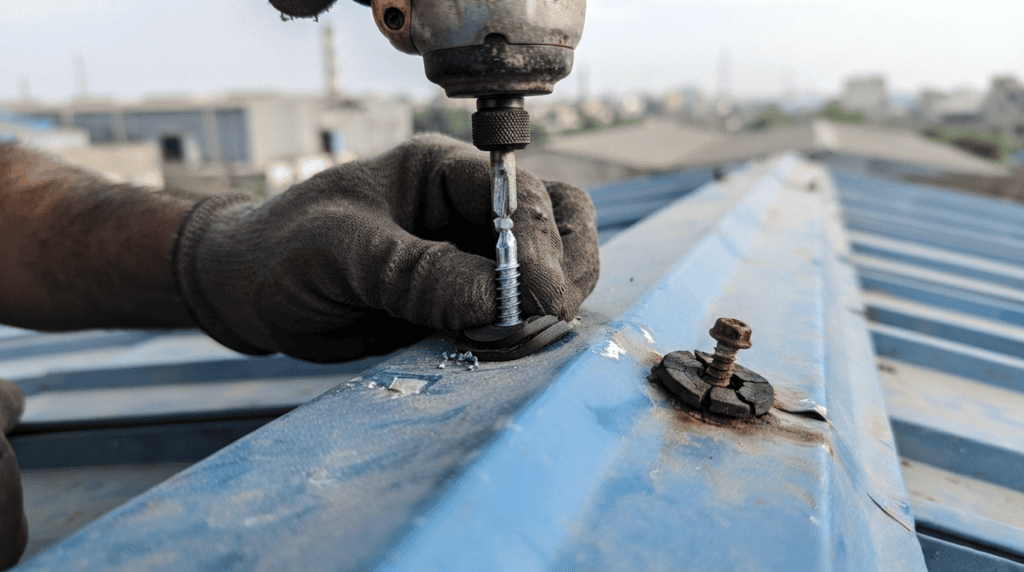 Replacing fasteners and sealants during steel shed maintenance Pakistan